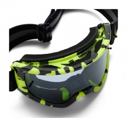 GOGLE FOX JUNIOR MAIN MORPHIC BLACK/YELLOW - SZYBA YELLOW MIRROR (1 SZYBA W ZESTAWIE) ENDURO CROSS