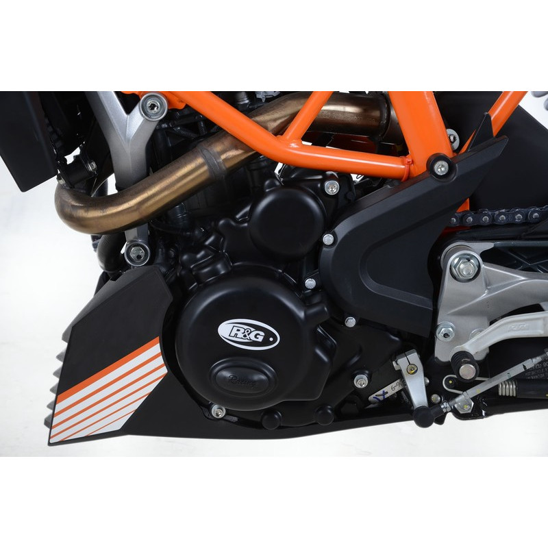 ZESTAW OSŁON SILNIKA RG RACING KTM RC390 17- (2 CZĘŚCI) BLACK