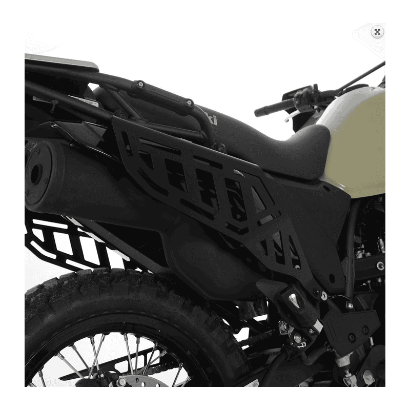 BOCZNE SZYNY BAGAŻOWE RG RACING KAWASAKI KLR650 22- BLACK