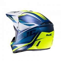 KASK HJC JUNIOR CL-XY II DRIFT BLUE/YELLOW 