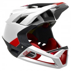 KASK ROWEROWY FOX PROFRAME BLOCKED BLACK/WHITE  ENDURO CROSS