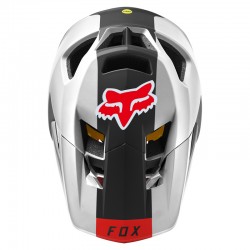 KASK ROWEROWY FOX PROFRAME BLOCKED BLACK/WHITE  ENDURO CROSS