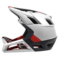 KASK ROWEROWY FOX PROFRAME BLOCKED BLACK/WHITE  ENDURO CROSS