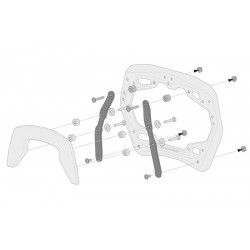 ZESTAW ADAPTERÓW NA STELAŻ PRO NA KUFRY BOCZNE BOCZNYCH KRAUSER/HEPCO, SW-MOTECH