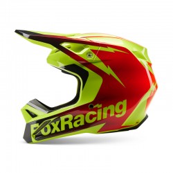 KASK FOX V1 STATK RED/YELLOW  ENDURO CROSS