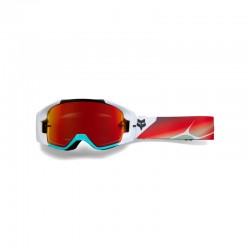 GOGLE FOX VUE SYZ BLACK/WHITE - SZYBA RED MIRROR (1 SZYBA W ZESTAWE, ZRYWKI W ZESTAWIE) ENDURO CROSS