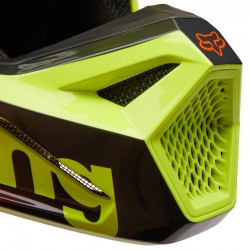 KASK FOX JUNIOR V1 STATK RED/YELLOW  ENDURO CROSS