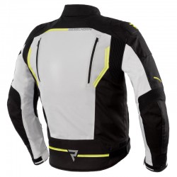 KURTKA TEKSTYLNA REBELHORN BORG BLACK/GREY/FLO YELLOW 