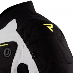 KURTKA TEKSTYLNA REBELHORN BORG BLACK/GREY/FLO YELLOW 