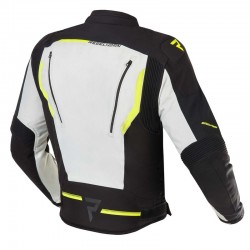 KURTKA TEKSTYLNA REBELHORN BORG BLACK/GREY/FLO YELLOW 