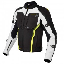 KURTKA TEKSTYLNA REBELHORN BORG BLACK/GREY/FLO YELLOW 