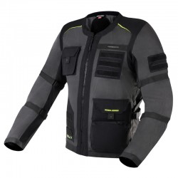 KURTKA TEKSTYLNA REBELHORN BRUTALE DARK GREY/BLACK/FLO YELLOW 