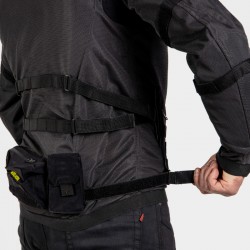 KURTKA TEKSTYLNA REBELHORN BRUTALE DARK GREY/BLACK/FLO YELLOW 