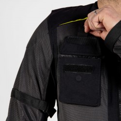 KURTKA TEKSTYLNA REBELHORN BRUTALE DARK GREY/BLACK/FLO YELLOW 