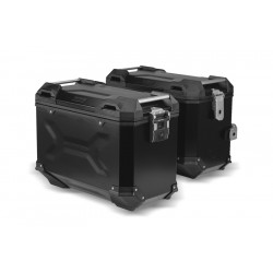 ZESTAW KUFRÓW BOCZNYCH TRAX ADV I STELAŻY SW-MOTECH HONDA CBF 1000 F (09-), BLACK 45/37 L