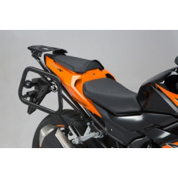 ZESTAW KUFRÓW BOCZNYCH TRAX ADV I STELAŻY SW-MOTECH HONDA CB500F(-18)/CBR500R(16-), SILVER 45/45L