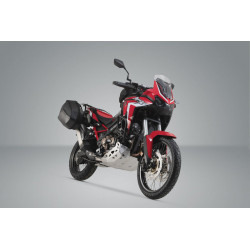ZESTAW KUFRÓW BOCZNYCH AERO ABS I STELAŻY SW-MOTECH HONDA CRF1100L AFRICA TWIN (19-) BLACK 2X25L