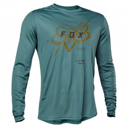 KOSZULKA ROWEROWA Z DŁUGIM RĘKAWEM FOX RANGER JECTR SEA FOAM  ENDURO CROSS