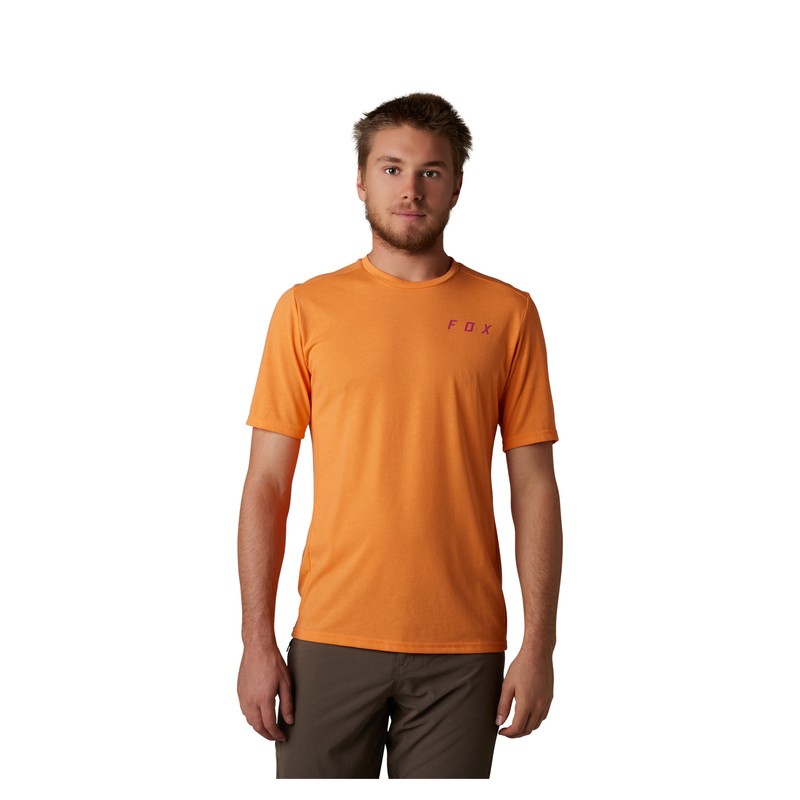 KOSZULKA ROWEROWA FOX RANGER DR RACE DAY GLO ORANGE  ENDURO CROSS