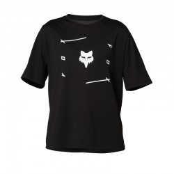 KOSZULKA ROWEROWA FOX JUNIOR RANGER DR VENI BLACK  ENDURO CROSS