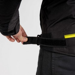 KURTKA TEKSTYLNA REBELHORN BORG BLACK/DARK GREY/FLO YELLOW 