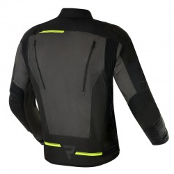 KURTKA TEKSTYLNA REBELHORN BORG BLACK/DARK GREY/FLO YELLOW 
