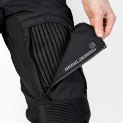 SPODNIE TEKSTYLNE REBELHORN PATROL BLACK 