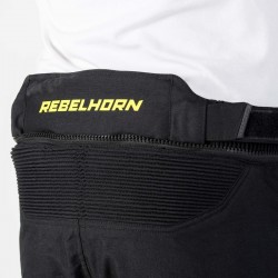 SPODNIE TEKSTYLNE REBELHORN PATROL GREY/BLACK/FLO YELLOW 