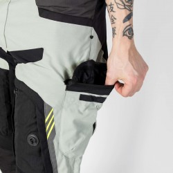 SPODNIE TEKSTYLNE REBELHORN PATROL GREY/BLACK/FLO YELLOW 
