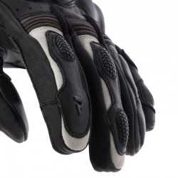 RĘKAWICE SKÓRZANE REBELHORN RANGE BLACK/LIGHT GREY 