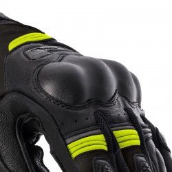 RĘKAWICE SKÓRZANE REBELHORN RANGE BLACK/ANTHRACITE/FLUO YELLOW 