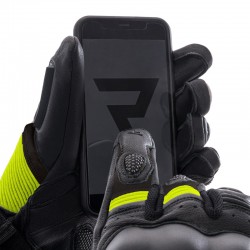 RĘKAWICE SKÓRZANE REBELHORN RANGE BLACK/ANTHRACITE/FLUO YELLOW 