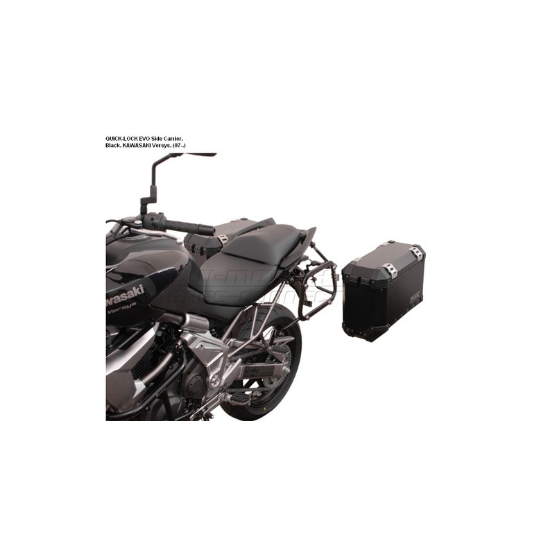 STELAŻ EVO NA KUFRY BOCZNE SW-MOTECH KAWASAKI VERSYS 650 (07-14), BLACK