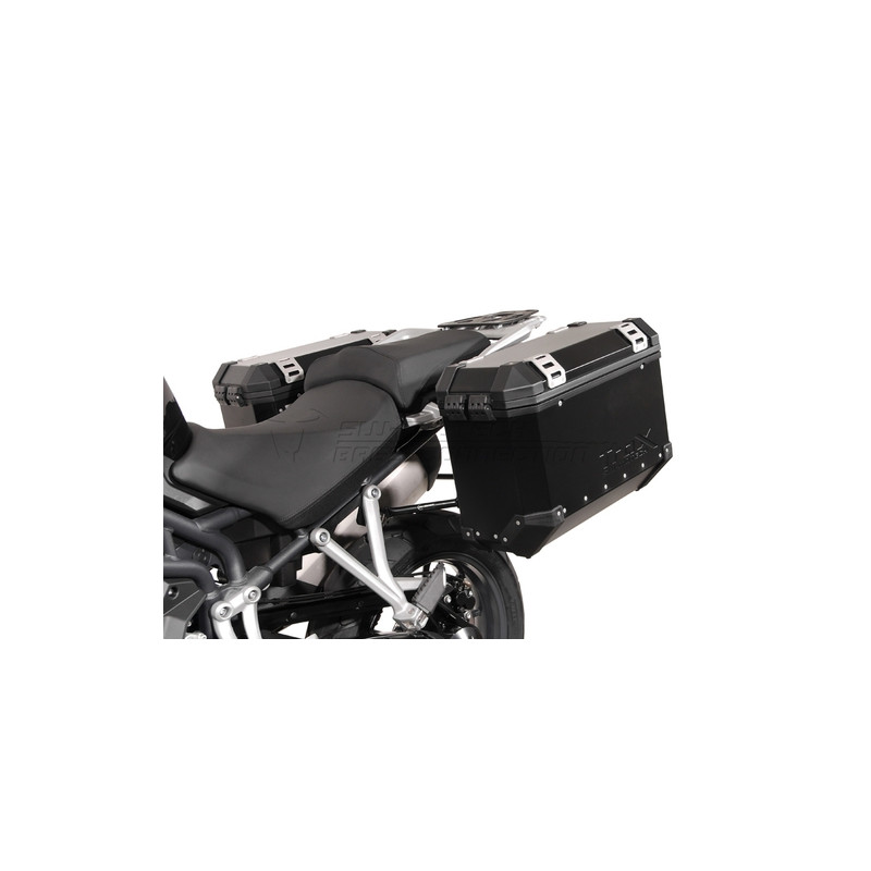 STELAŻ EVO NA KUFRY BOCZNE, TRIUMPH TIGER 1200 (12-), BLACK, SW-MOTECH