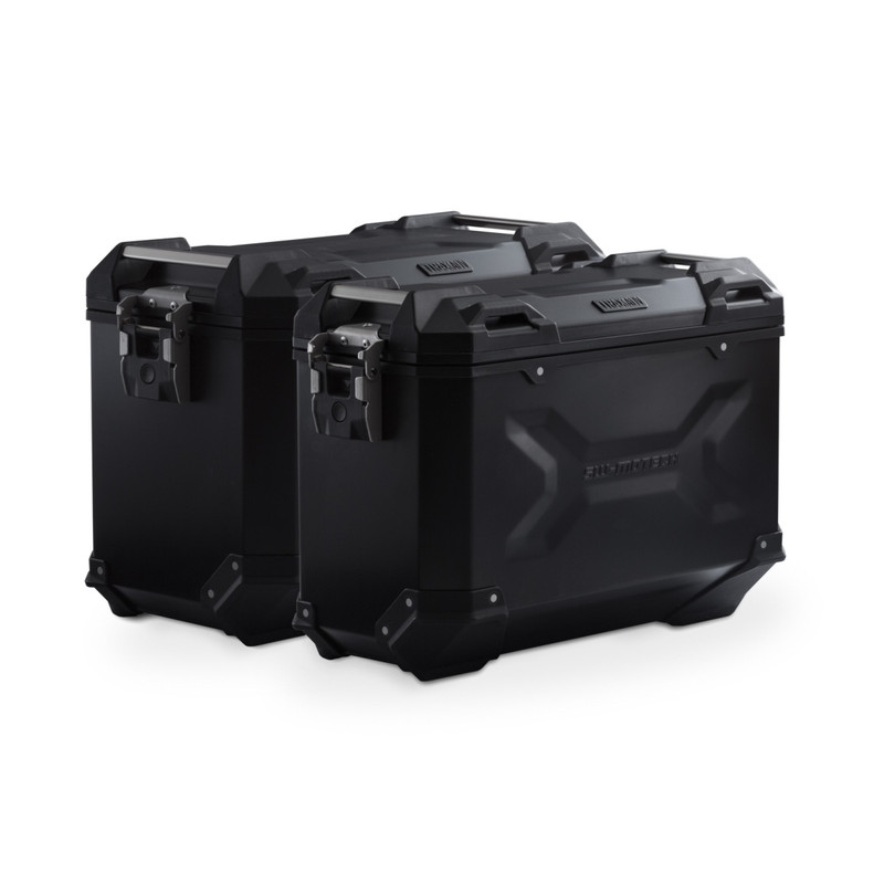 ZESTAW KUFRÓW BOCZNYCH TRAX ADV I STELAŻY SW-MOTECH TRIUMPH TIGER 900/GT/RALLY/PRO BLACK 45/37 L