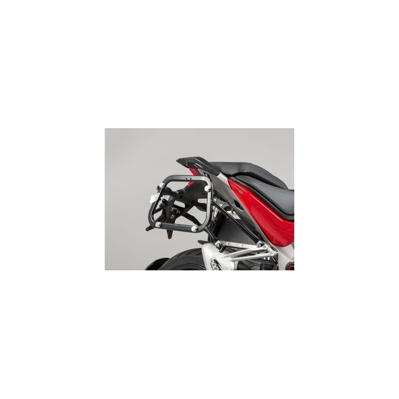 STELAŻ EVO NA KUFRY BOCZNE SW-MOTECH DUCATI MULTISTRADA 1200/S (15-), BLACK