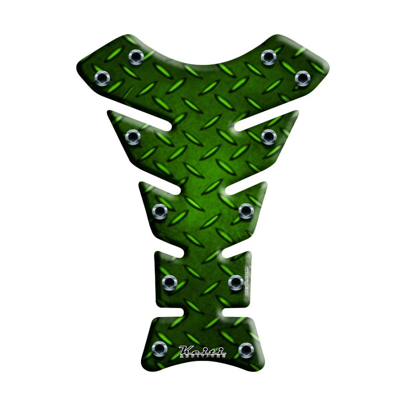 TANK PAD KEITI ENGRAVE STEEL GREEN