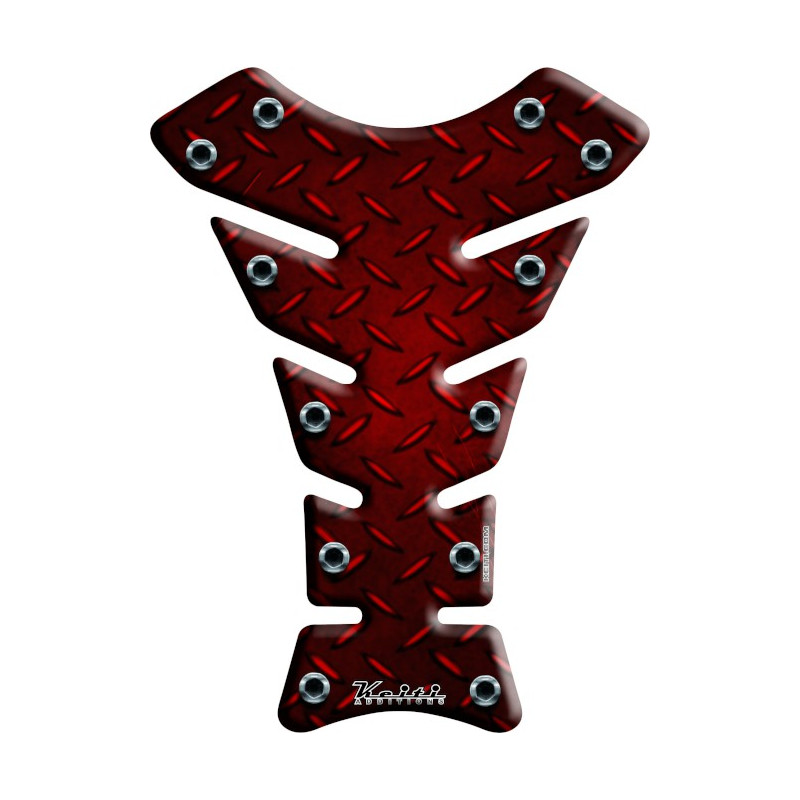 TANK PAD KEITI ENGRAVE STEEL RED