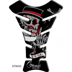 TANK PAD KEITI SKULL RED