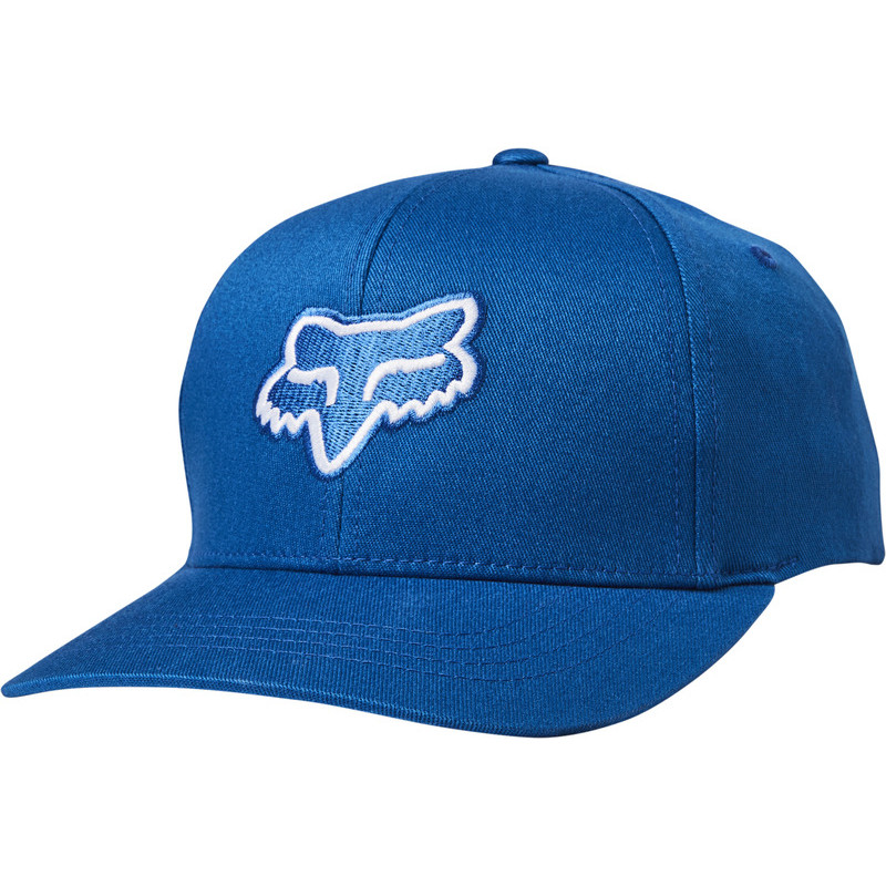 CZAPKA Z DASZKIEM FOX JUNIOR LEGACY FLEXFIT ROYAL BLUE  ENDURO CROSS