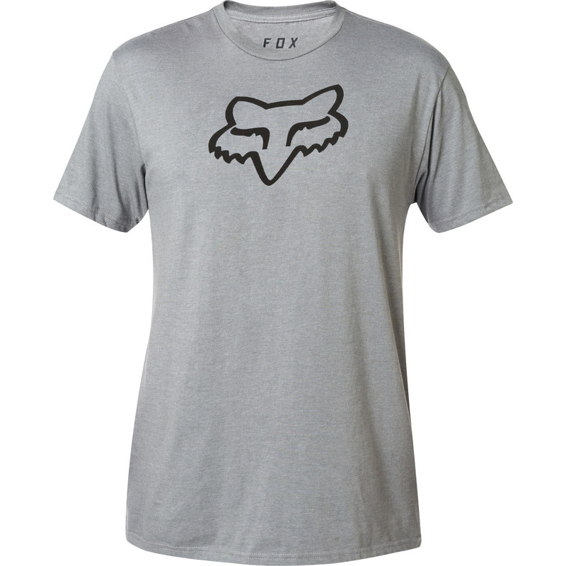 T-SHIRT FOX LEGACY FOX HEAD HEATHER GRAPHITE  ENDURO CROSS