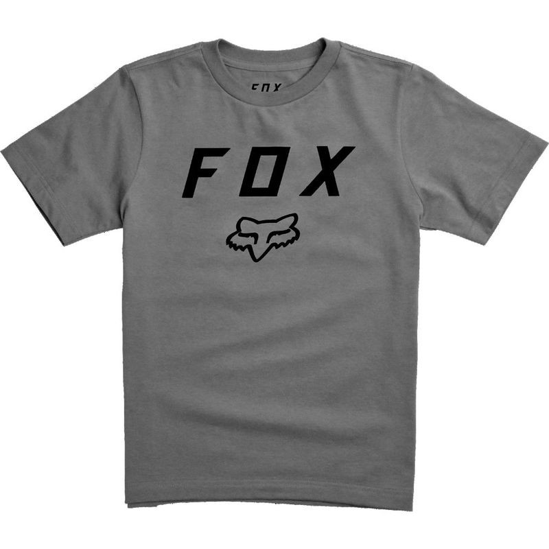 T-SHIRT FOX JUNIOR LEGACY MOTH HEATHER GRAPHITE  ENDURO CROSS