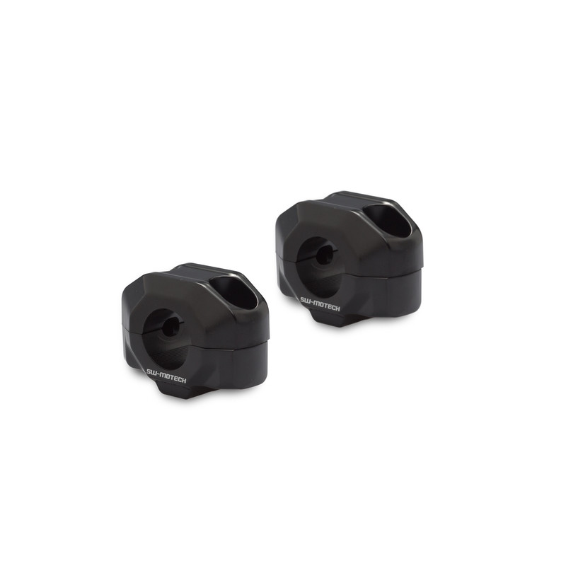 ZESTAW PODWYŻSZAJĄCY KIEROWNICĘ 22MM, PODWYŻSZENIE 15MM SW-MOTECH BLACK