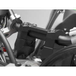 ZESTAW PODWYŻSZAJĄCY KIEROWNICĘ 22MM, KAWASAKI Z800 (12-), PODWYŻSZENIE 20MM, SW-MOTECH BLACK