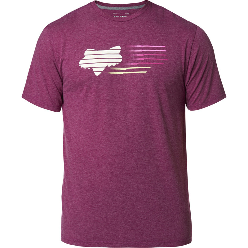 T-SHIRT FOX LIGHTSPEED HEAD TECH HEATHER PURPLE  ENDURO CROSS