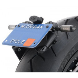 MOCOWANIE TABLICY REJESTRACYJNEJ, MV AGUSTA RIVALE 800, DRAGSTER 800, BLACK