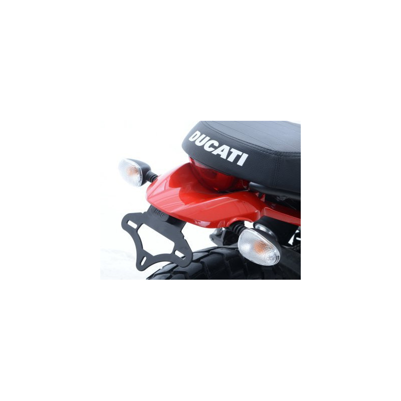 MOCOWANIE TABLICY REJESTRACYJNEJ, DUCATI SCRAMBLER, BLACK