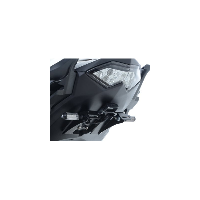 MOCOWANIE TABLICY REJESTRACYJNEJ, KAWASAKI 650 VERSYS 15-, BLACK