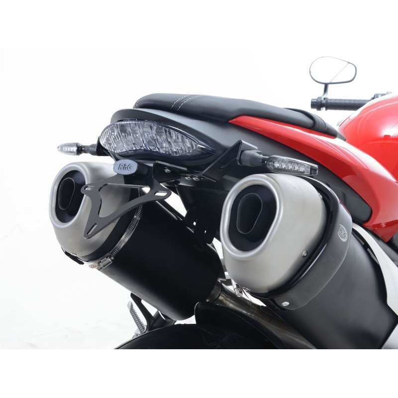 MOCOWANIE TABLICY REJESTRACYJNEJ, TRIUMPH SPEED TRIPLE S 16- / SPEED TRIPLE R 16-, BLACK