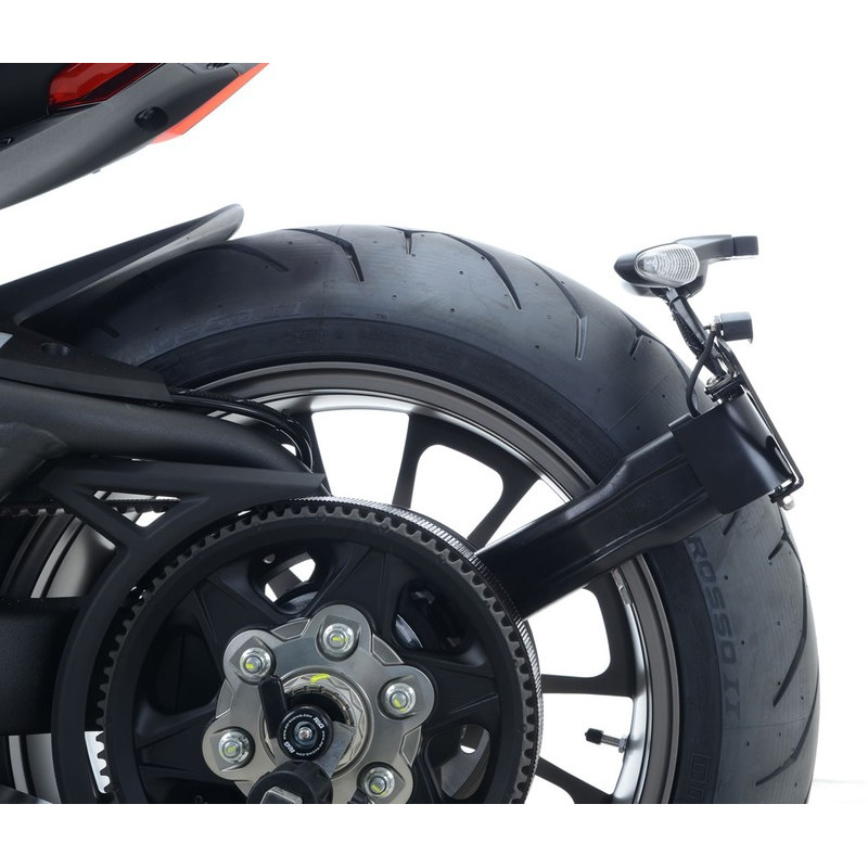 MOCOWANIE TABLICY REJESTRACYJNEJ, DUCATI X-DIAVEL / X-DIAVEL S, BLACK